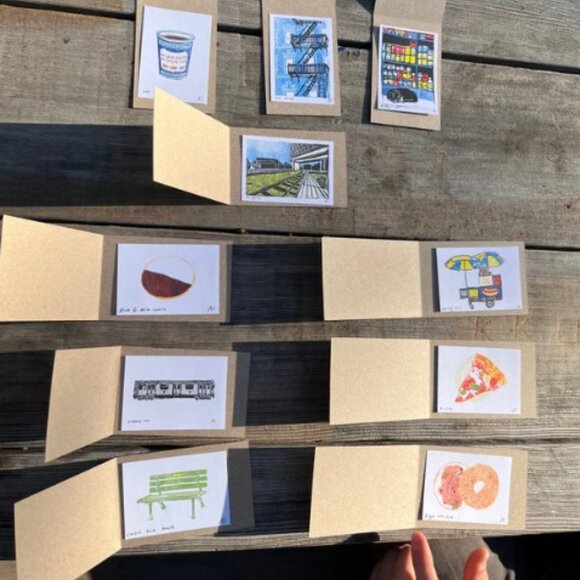 Ana Inciardi Print - Central Park Bench - Whitney Museum of Art - Picture 3 of 3